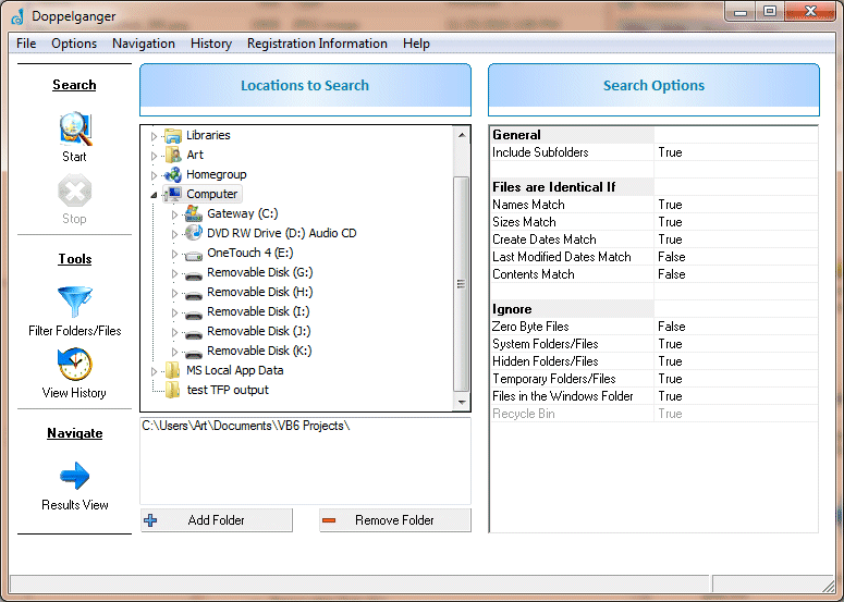 Doppelganger - Duplicate File Finder screen shot