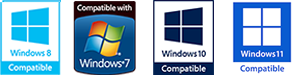 Windows 7, 8, 10 and 11compatible